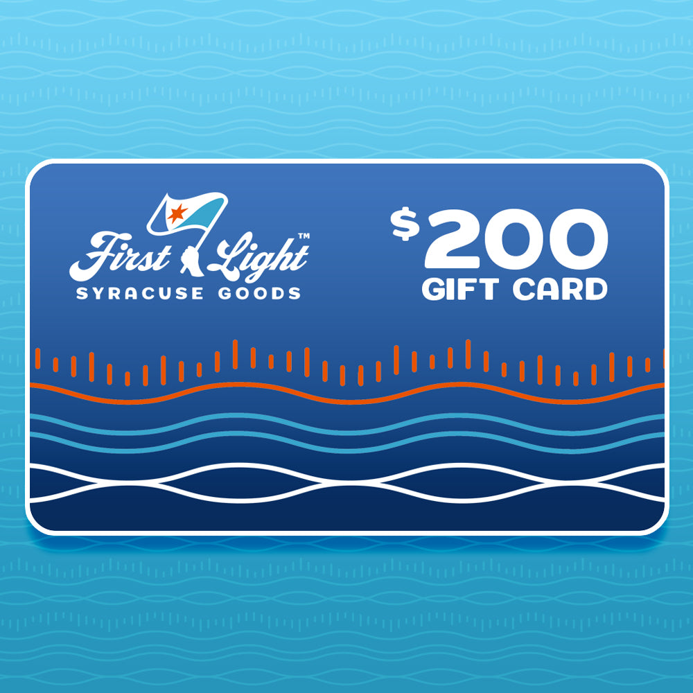 The First Light Syracuse Goods™ digital gift card in $200 denomination