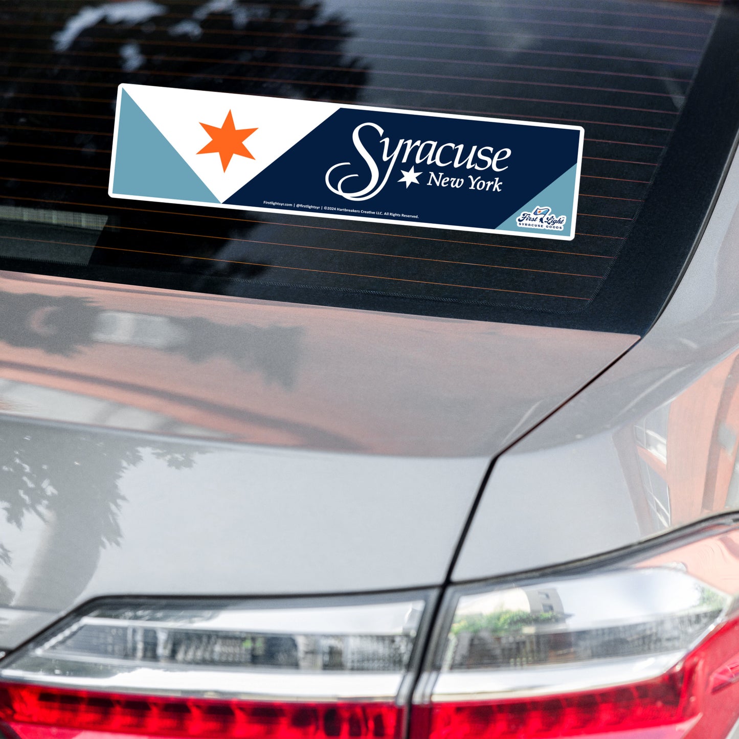 City Flag Syracuse Bumper Sticker